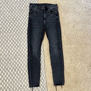 American Eagle black stretch skinny jeans